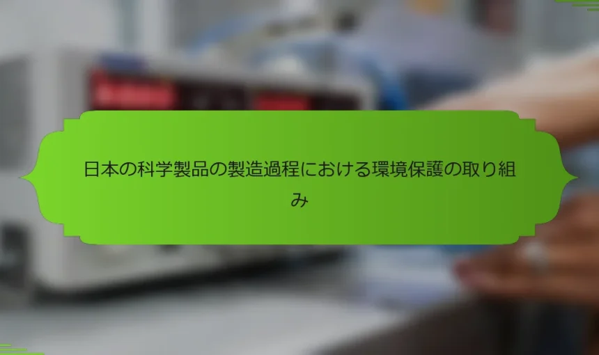 日本の科学製品の製造過程における環境保護の取り組み